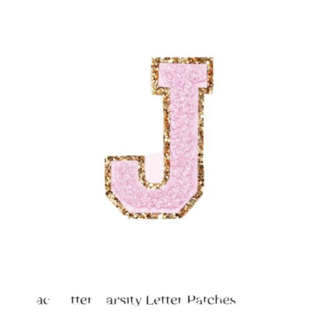 $16 Stoney Clover Lane Women's Sticker Patch - varsity Glitter Lilac “J”